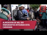 Caravana de migrantes llega a Puebla proveniente de Oaxaca