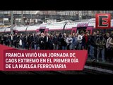 Caos por huelga en el sector ferroviario en Francia