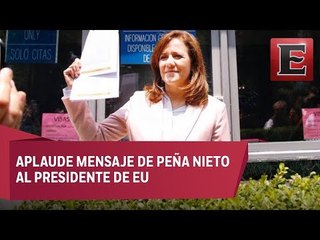 Margarita Zavala pide a Trump reconsiderar militarización de la frontera