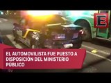 Conductor lesiona a dos policías capitalinos al evadir alcoholímetro