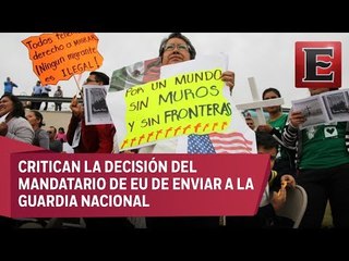Indigna a la comunidad hispana los planes de Trump de militarizar la frontera con México