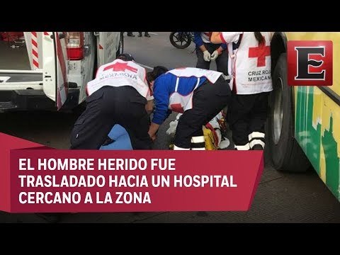 Autobús de transporte público arrolla a transeúnte en San Pedro de los Pinos