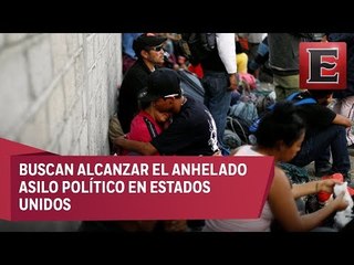 Download Video: Llegan los primeros migrantes centroamericanos a Tijuana