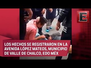 Usuarios de transporte público les dan paliza a asaltantes