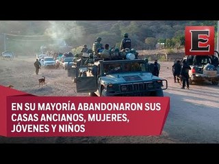 Habitantes de Guerrero huyen de sus viviendas por la violencia
