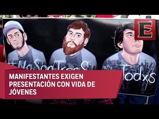 Marcha en Jalisco a un mes de la desaparición de estudiantes de cine