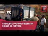 Abandonan 9 cuerpos dentro de camioneta en Guerrero