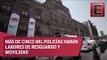 Dispositivo de seguridad en Palacio de Minería por debate presidencial