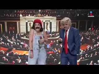 Sketch: A Trump se le vino encima el muro