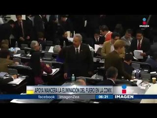 Mancera apoya la eliminación del fuero en la CDMX