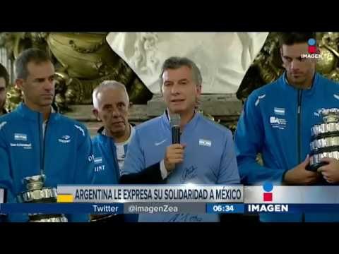 Argentina expresa solidaridad con México