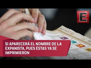 INE descarta reimpresión de boletas electorales, pese a renuncia de Zavala
