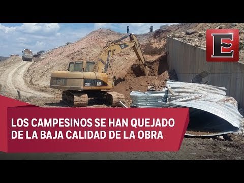 Preocupa a campesinos colapso de túnel en la autopista Siglo XXI