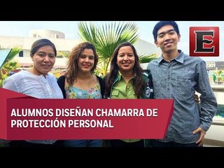 Chamarra con descargas eléctricas para defensa de mujeres