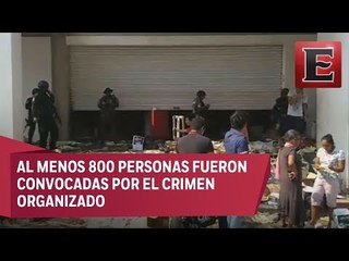 Saquean almacenes en Guerrero