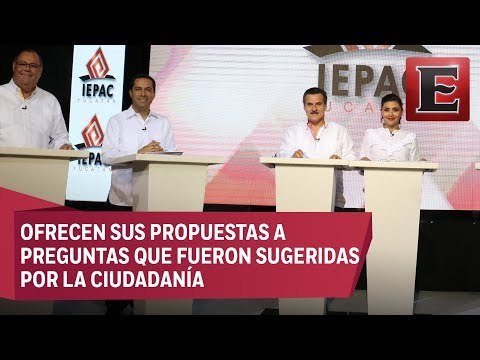 Acusaciones y señalamientos en el primer debate por gubernatura de Yucatán