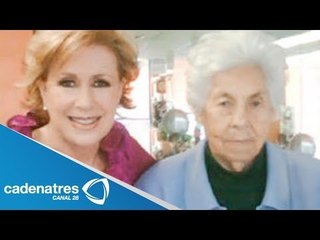 Ernestina, hermana de Laura Zapata visita a su abuela