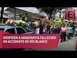 Realizan sepelio de maquinista fallecido tras choque de trenes