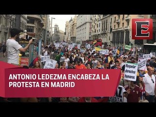 Venezolanos marchan en Madrid contra ‘farsa’ electoral