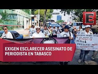 Periodistas exigen aclarar el asesinato de Juan Carlos Huerta en Tabasco