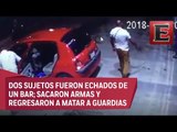 Sujetos atacan a guardia de seguridad y las cosas no resultan nada bie