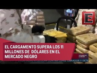 Decomisan millonario cargamento de drogas en Sonora