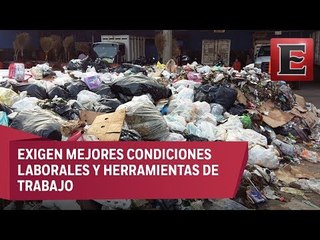 Recolectores de basura de Oaxaca paran labores