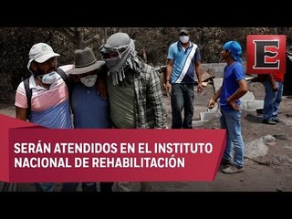 Atenderán en México a guatemaltecos heridos por erupción de volcán
