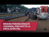 Cierran autopista México-Cuernavaca por accidente de pipa de gas