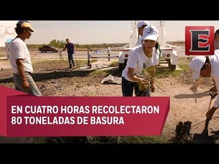 Candidata a Alcaldía recolecta 80 toneladas de basura en Coahuila