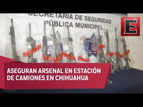 Aseguran arsenal en estación de camiones foráneos