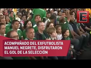 Anaya se puso la verde y festejo el triunfo de México