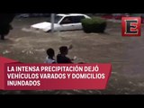 Intensa tromba en Aguascalientes causa severas inundaciones