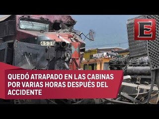 Fallece maquinista lesionado en choque de trenes en Veracruz