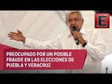 Morena actuará legalmente en caso de fraude en estados: López Obrador