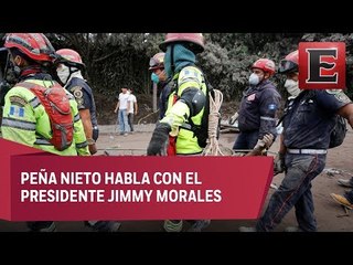 México ofrece apoyo a Guatemala por erupción de volcán de Fuego