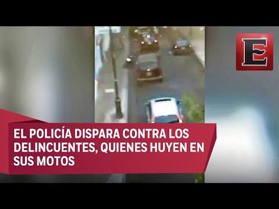 Agente capitalino frustra asalto a chofer y pasajeros de Uber