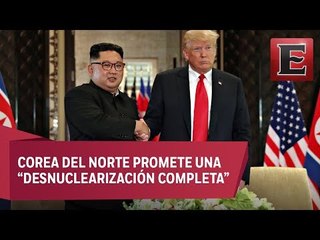 Trump y Kim Jong-un se reúne en Singapur por una solución de paz