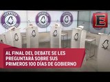 Todo listo ara el tercer y último debate de la CDMX