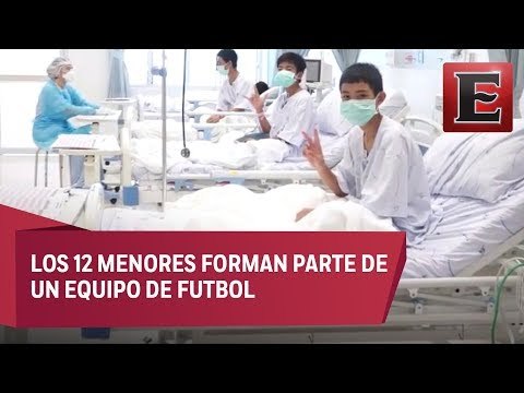 Imágenes en el hospital de los niños rescatados de una cueva en Tailandia