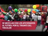 Marcha lésbico-gay avanza rumbo al Zócalo capitalino