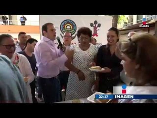 Cuauhtémoc entregó tamales en Cuernavaca
