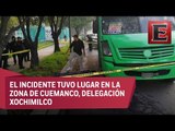 Pasajero de transporte público mata a presunto asaltante en Periférico Sur
