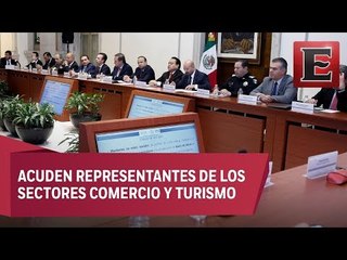 Segob y empresarios analizan temas de seguridad