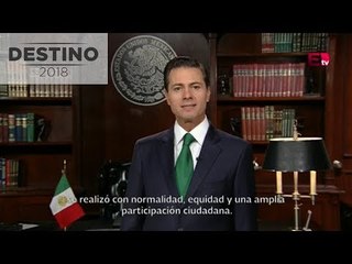 Mensaje de Enrique Peña al término de la jornada electoral