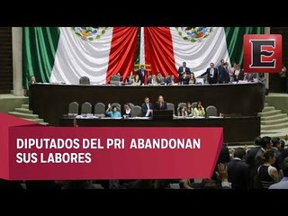 137 diputados del PRI abandonan su labor en medio de elecciones