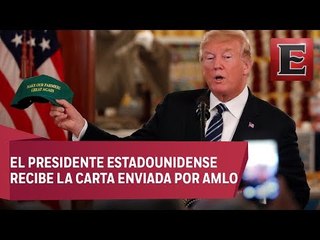 Trump elogia a López Obrador y espera que trabajen juntos