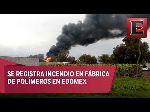 Se incendia fábrica en San Martín De Las Piramides, Edomex
