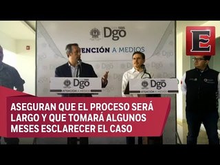 Conferencia de prensa de la investigación del accidente aéreo en Durango