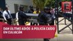Rinden homenaje a policía caído en Culiacán